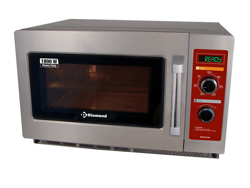 Four micro-ondes en inox ( 2/3), 1800 W. (34 Lt), mécan... - restauration professionnel de qualité