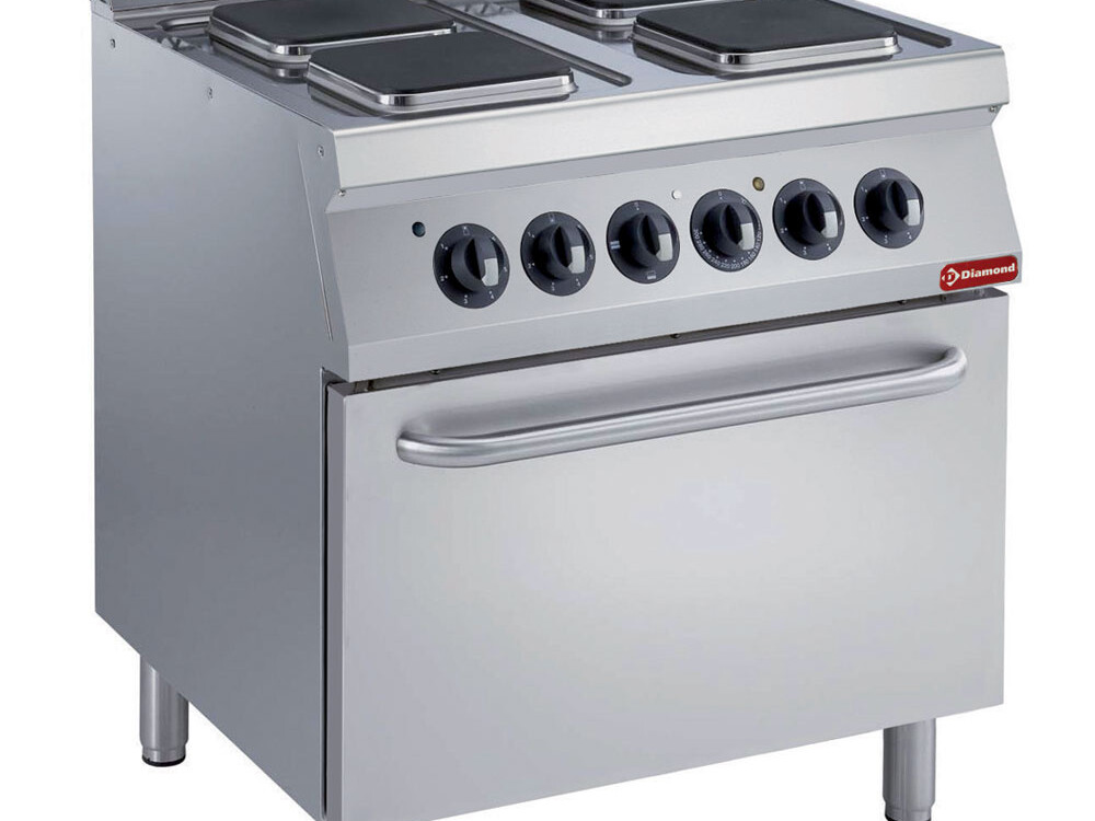 Fourneau électrique 4 plaques carrées,  four électriqu... - professionnel professionnel de qualité