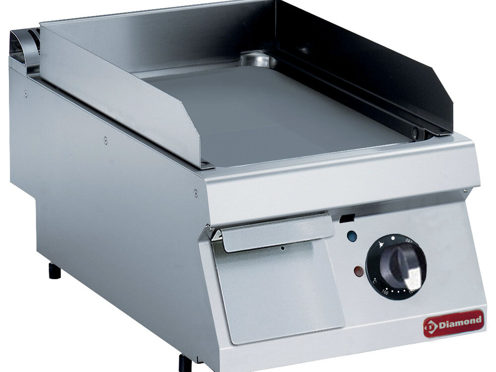 Plaque cuisson électrique, lisse, au chrome dur -- - équipement professionnel de qualité