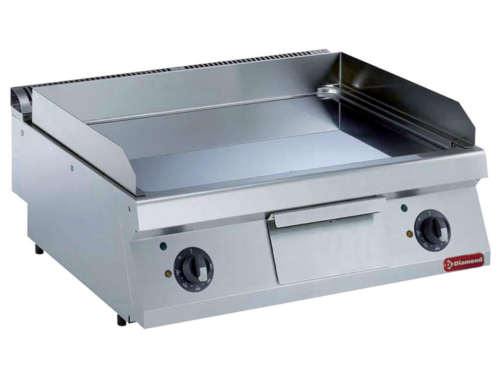 Plaque de cuisson électrique,  lisse au chrome dur -- - cuisine professionnel de qualité