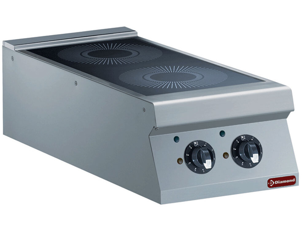 Cuisinière électrique 2 foyers à induction -- - cuisine professionnel de qualité