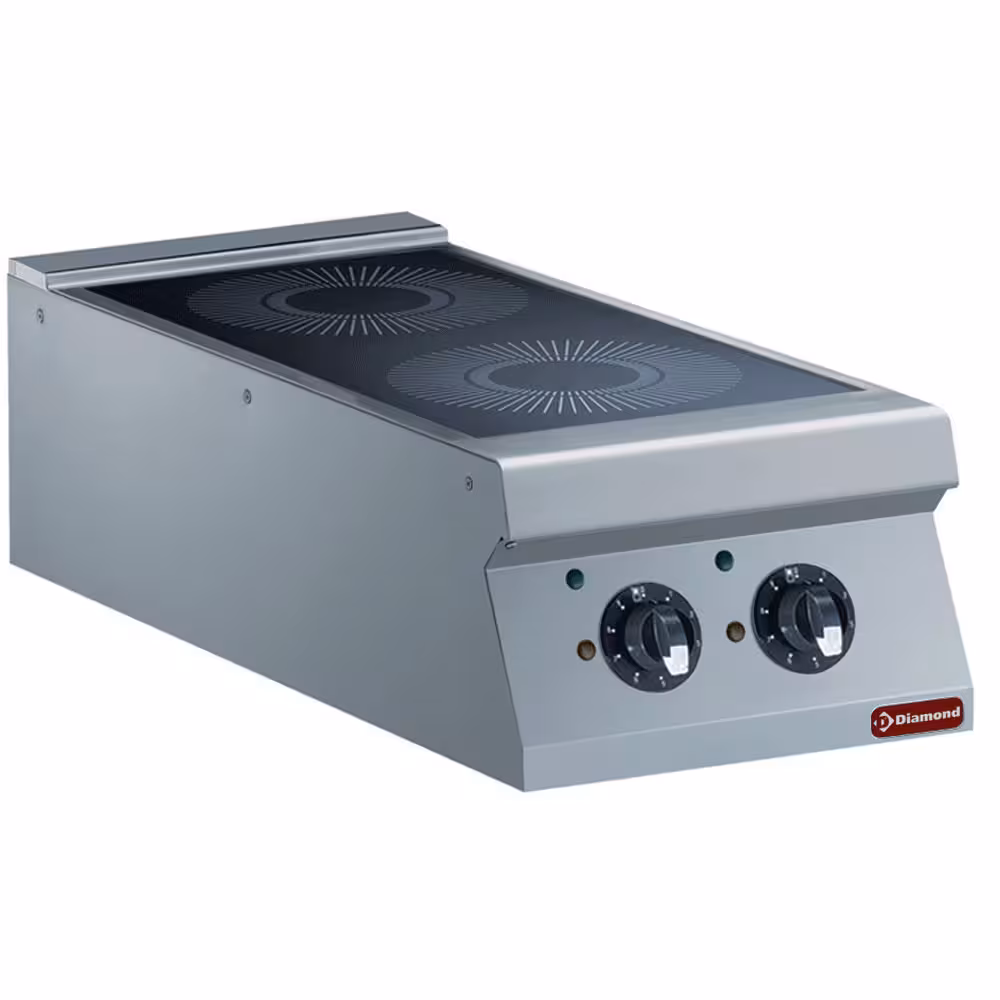Cuisinière électrique 2 foyers à induction -- - restauration professionnel de qualité