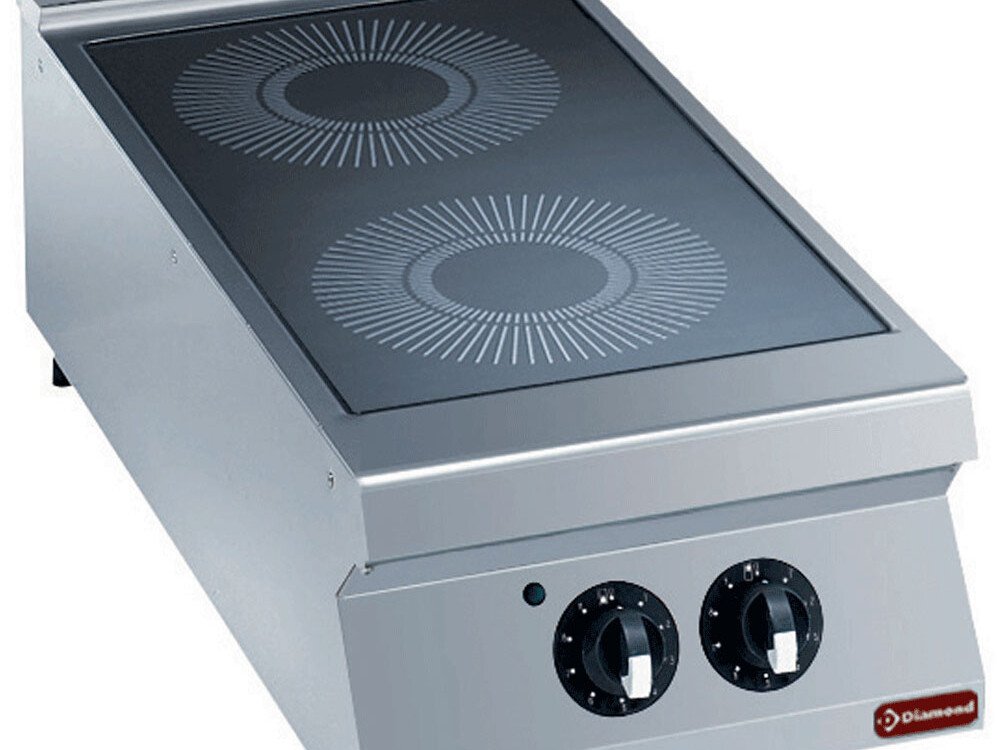 Cuisinière électrique vitrocéramique 2 zones -- - professionnel professionnel de qualité