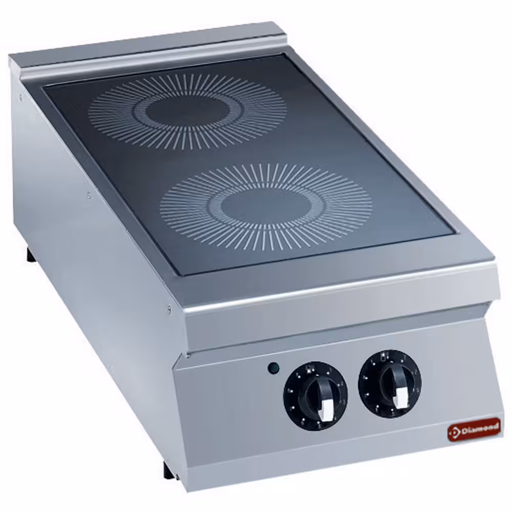 Cuisinière électrique vitrocéramique 2 zones -- - professionnel professionnel de qualité