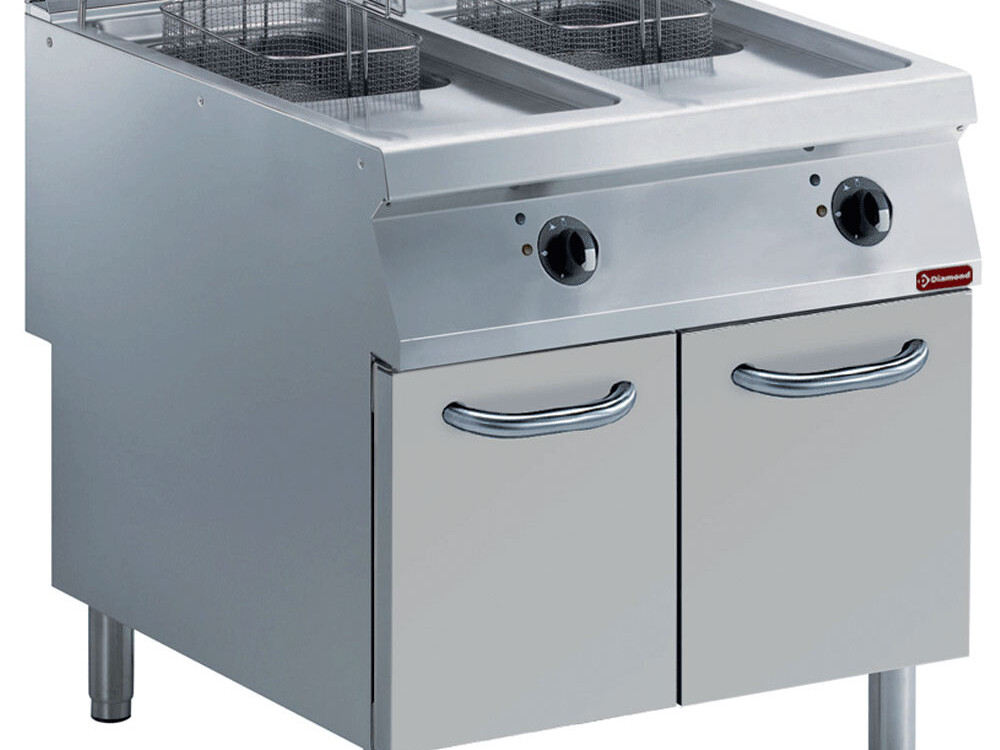 Friteuse électrique 2 cuves 