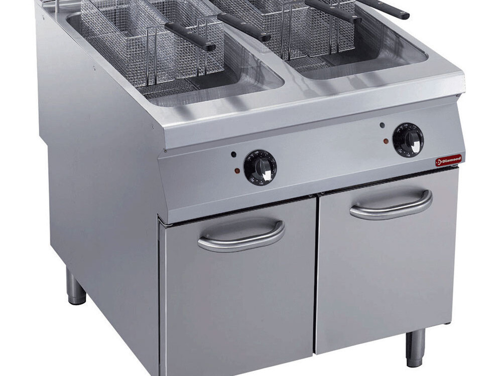 Friteuse électrique 2 cuves 