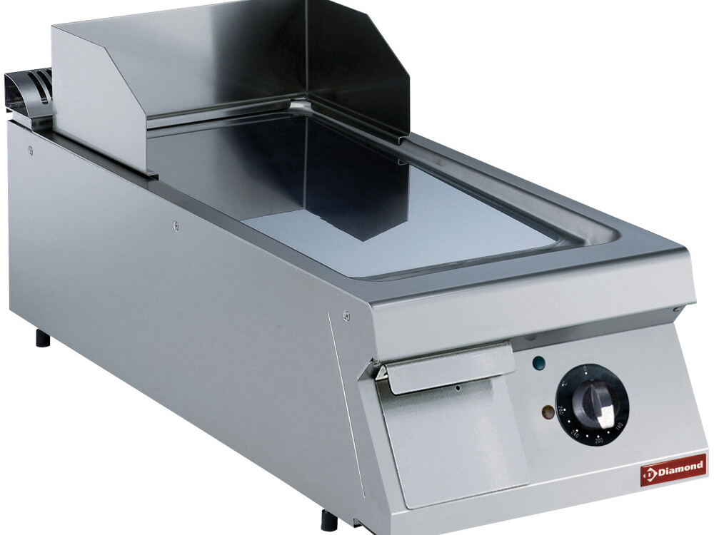 Plaque de cuisson électrique,  lisse,  chrome dur -- - restauration professionnel de qualité