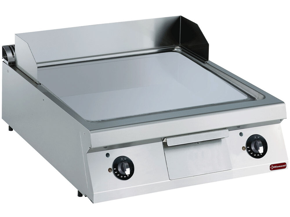 Plaque de cuisson électrique,  lisse,  chrome dur -- - cuisine professionnel de qualité