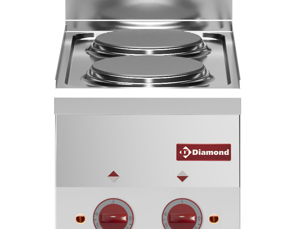 Cuisinière électrique 2 plaques -Top- - équipement professionnel de qualité