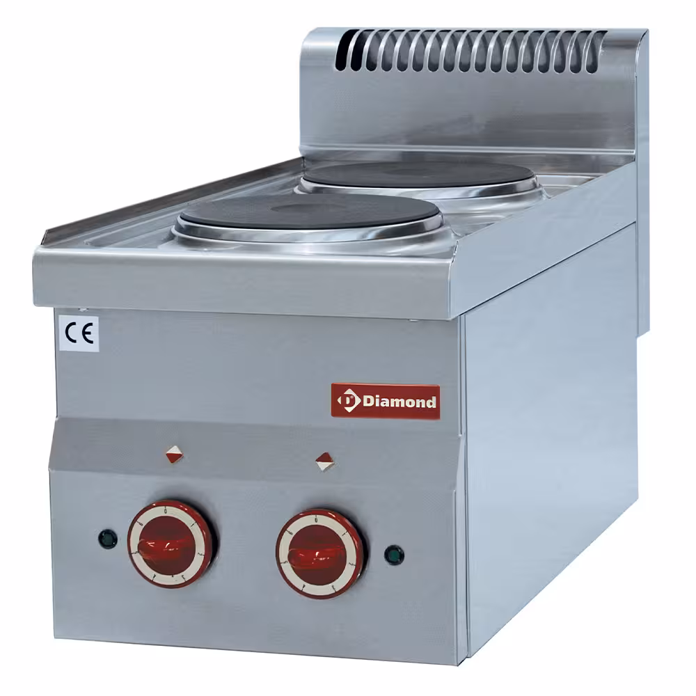 Cuisinière électrique 2 plaques -Top- - cuisine professionnel de qualité