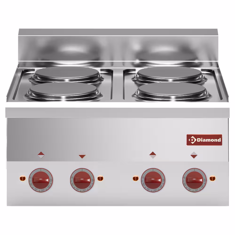 Cuisinière électrique 4 plaques -Top- - équipement professionnel de qualité