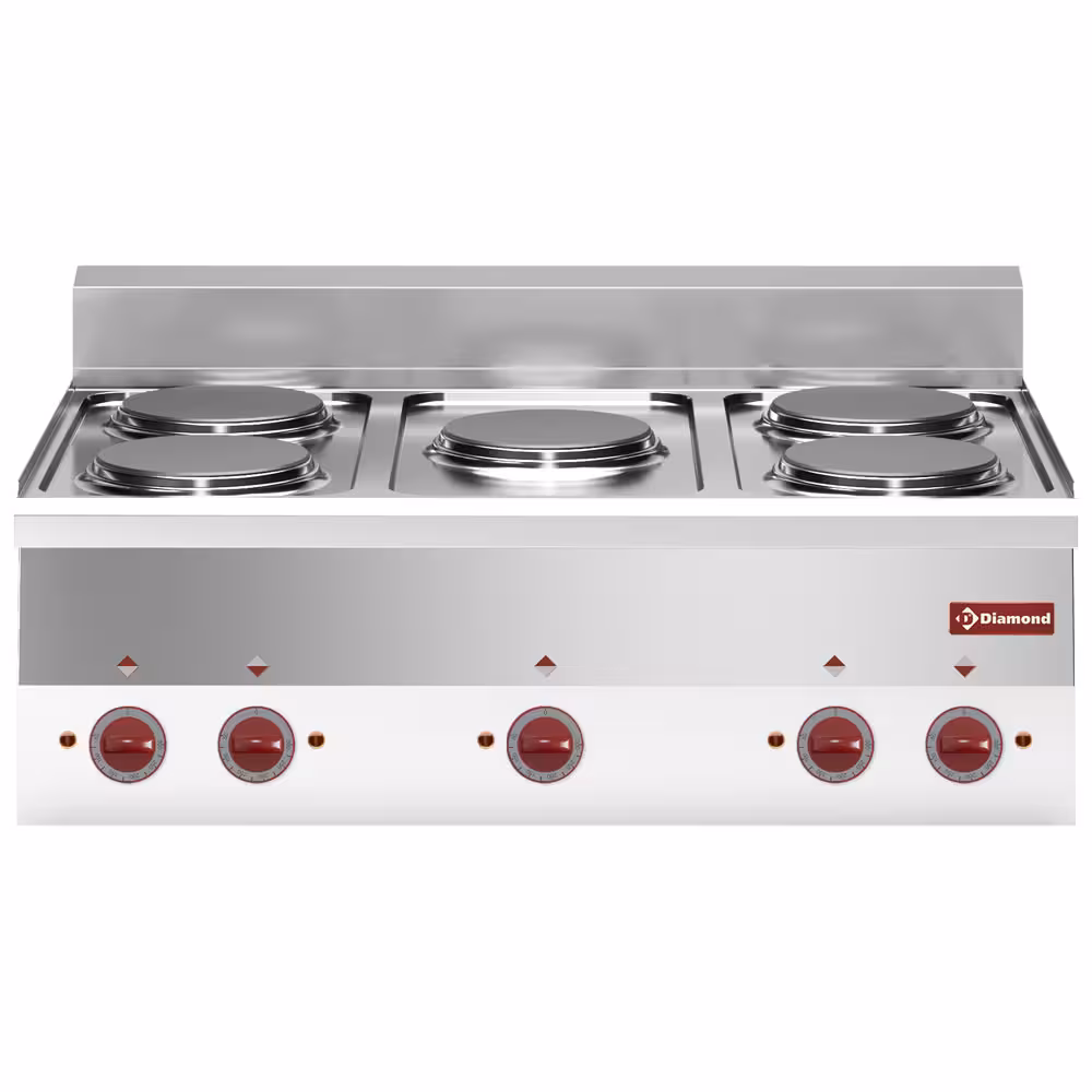 Cuisinière électrique 5 plaques -Top- - équipement professionnel de qualité