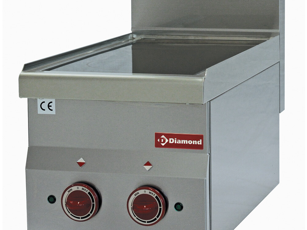 Cuisinière vitrocéramique 2 plaques -Top- - restauration professionnel de qualité