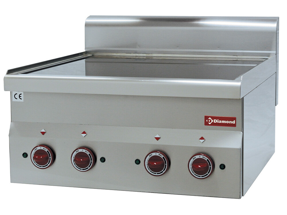 Cuisinière vitrocéramique 4 plaques -Top- - cuisine professionnel de qualité