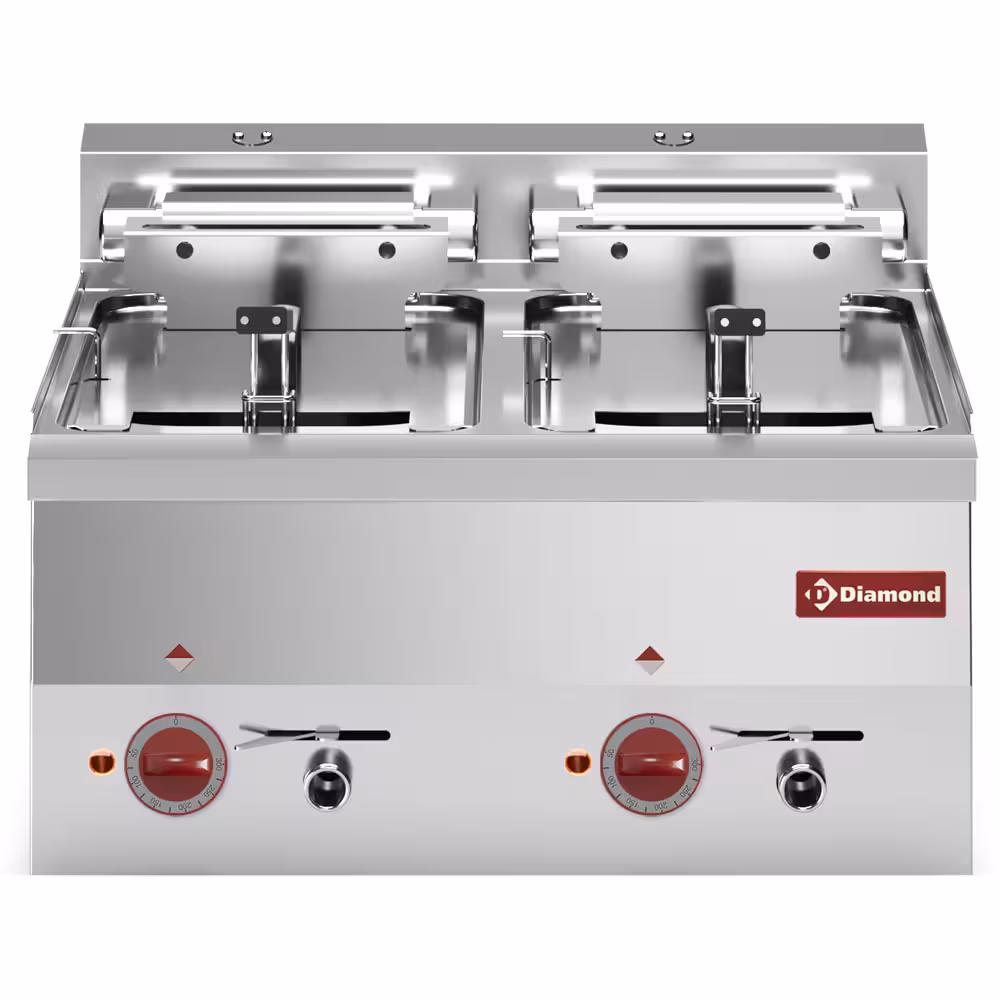 Friteuse électrique,  2 cuves 10 litres -Top- - équipement professionnel de qualité