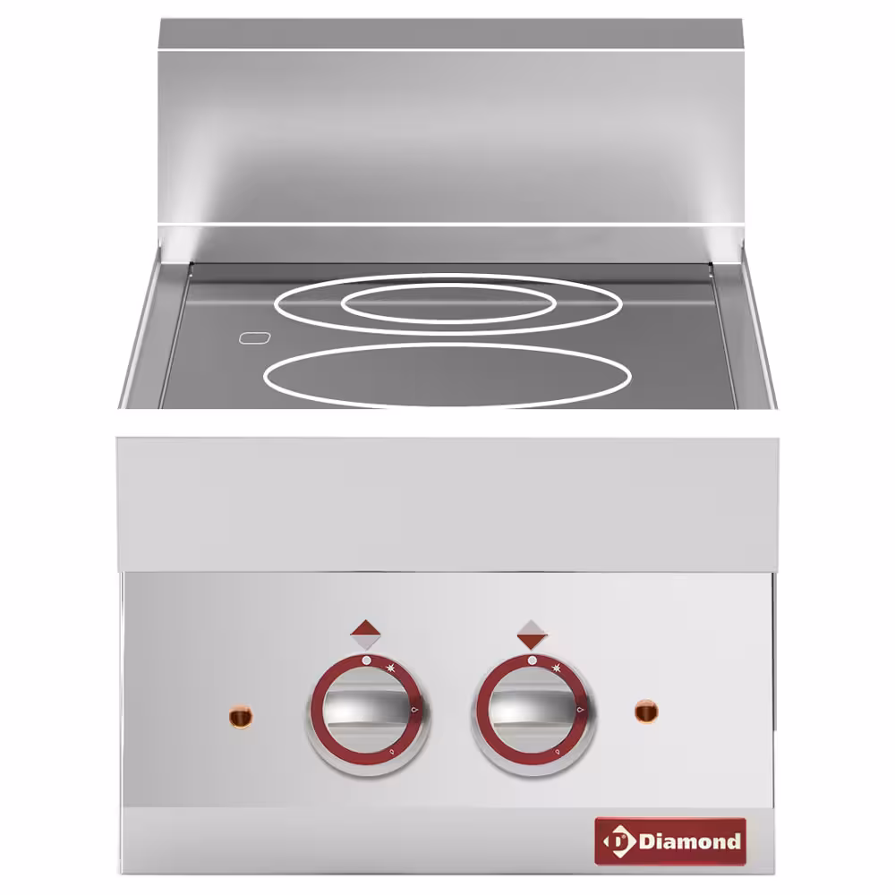 Cuisinière électrique vitrocéramique 2 foyers -Top- - professionnel professionnel de qualité