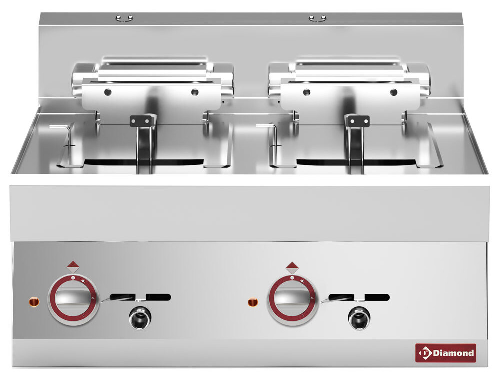 Friteuse électrique 2 cuves 10 litres -Top- - professionnel professionnel de qualité