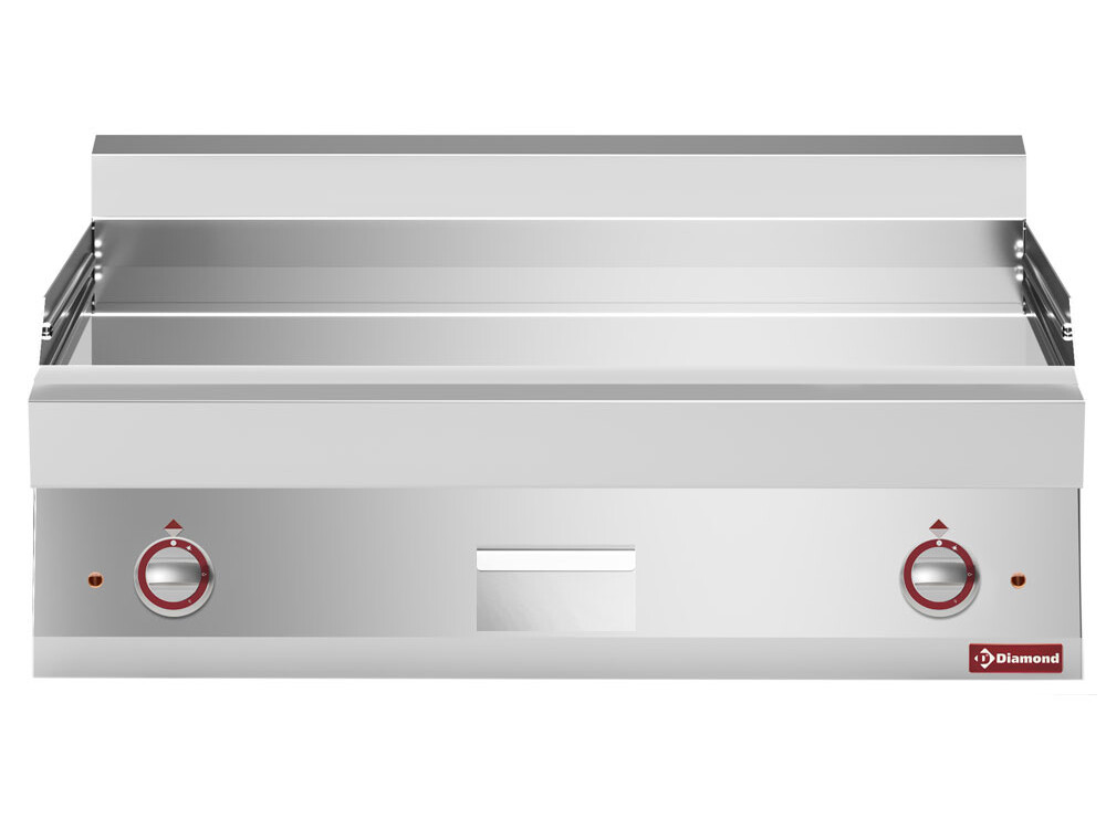 Plaque de cuisson électrique -, surface lisse, chromé - professionnel professionnel de qualité