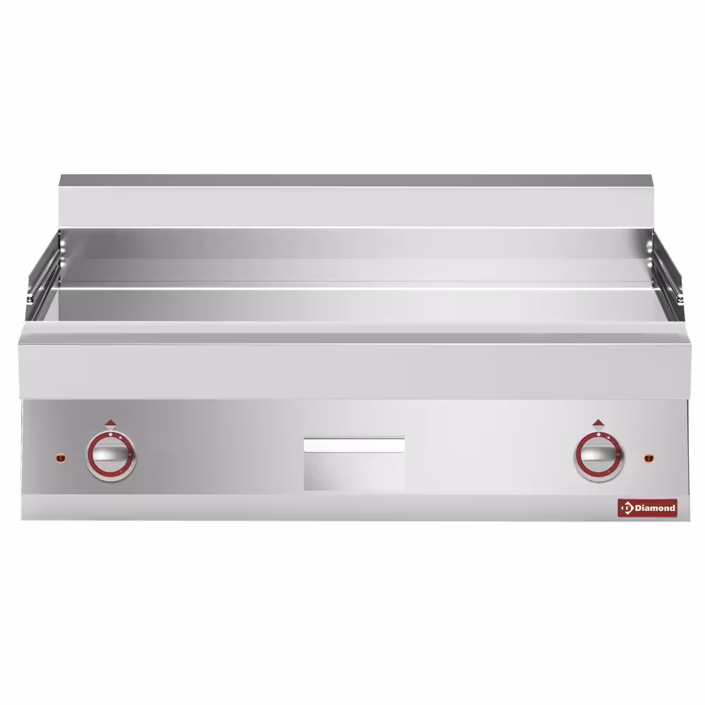 Plaque de cuisson électrique -,  surface lisse,  chromé - professionnel professionnel de qualité