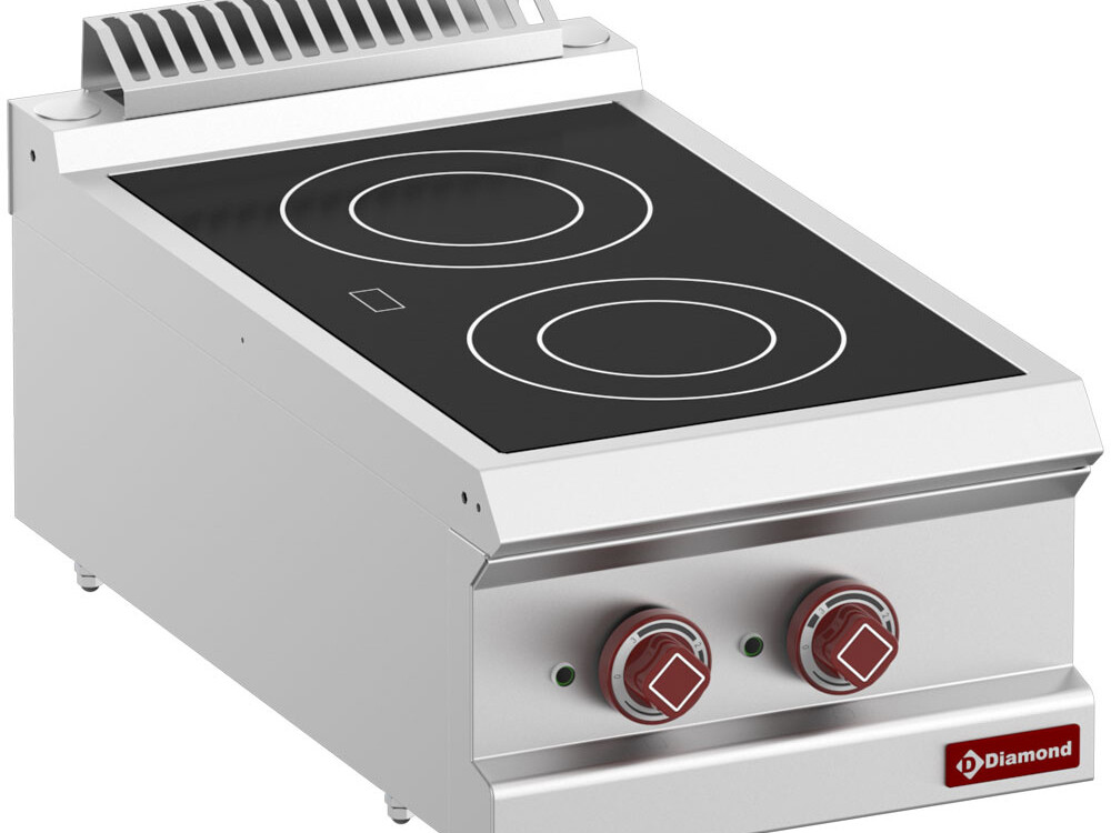 Cuisinière électrique vitrocéramique 2 zones -Top- - cuisine professionnel de qualité