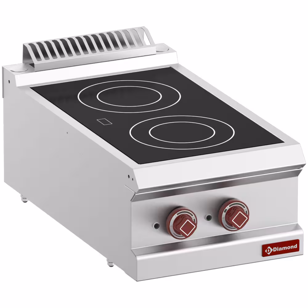 Cuisinière électrique vitrocéramique 2 zones -Top- - cuisine professionnel de qualité