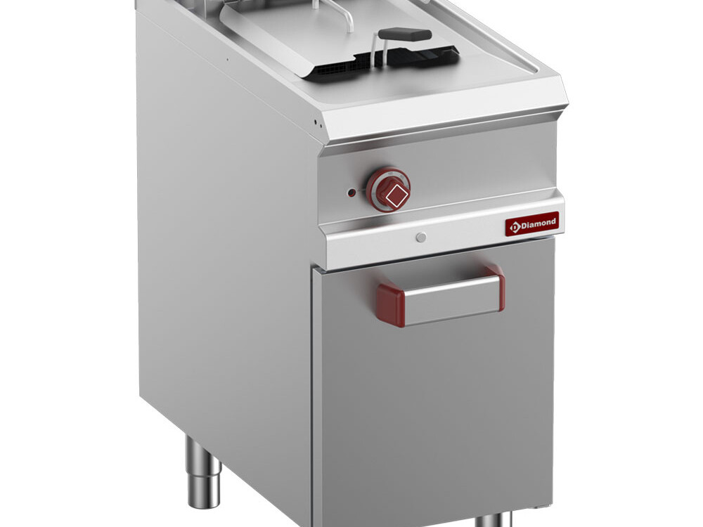 Friteuse électrique 1 cuve 13 litres sur armoire - restauration professionnel de qualité