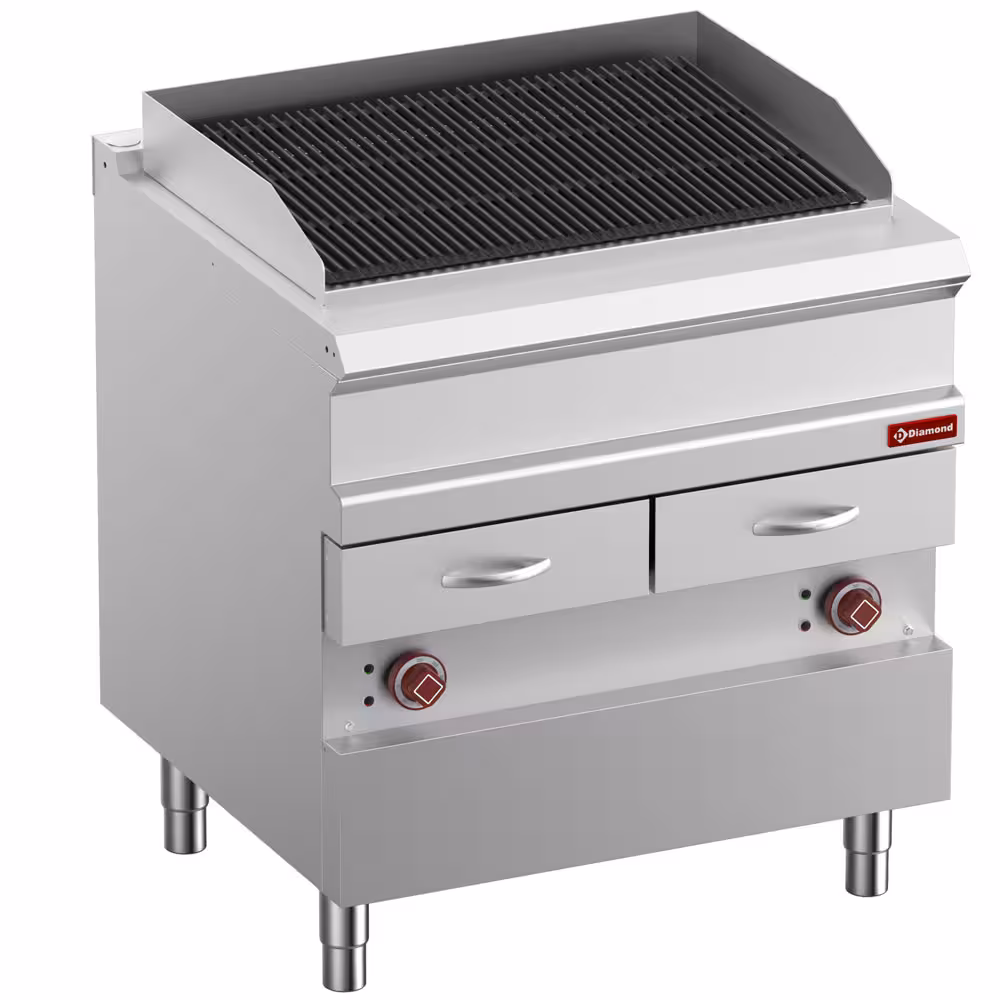 Grill Vapeur électrique,  grille en fonte 