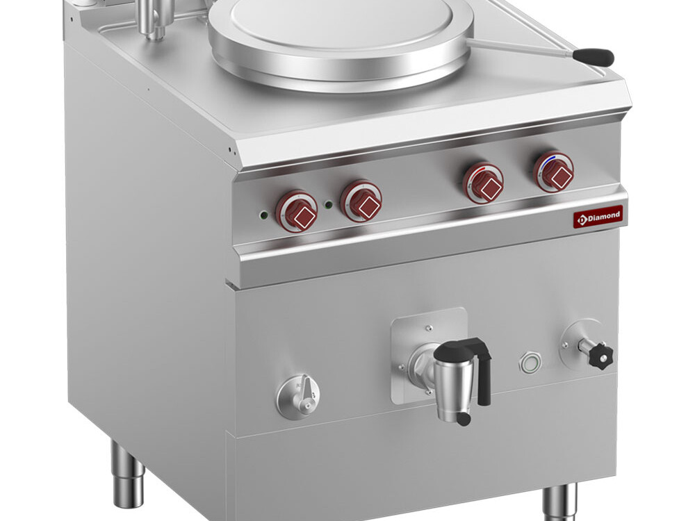 Marmite ronde électrique 50 litres,  chauffage indirect - équipement professionnel de qualité