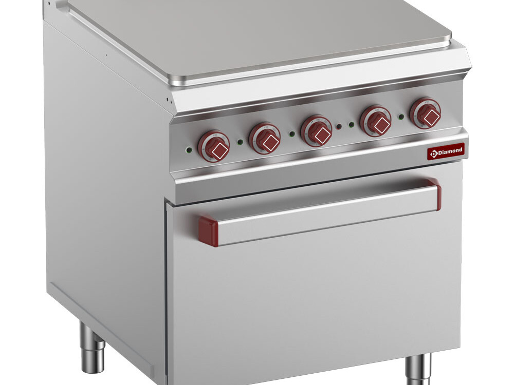 Fourneau taque électrique ,  module 1/1,  sur four 2/1 - professionnel professionnel de qualité