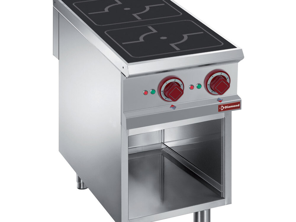 Fourneaux électriques 2 foyers à induction, armoire ou... - cuisine professionnel de qualité