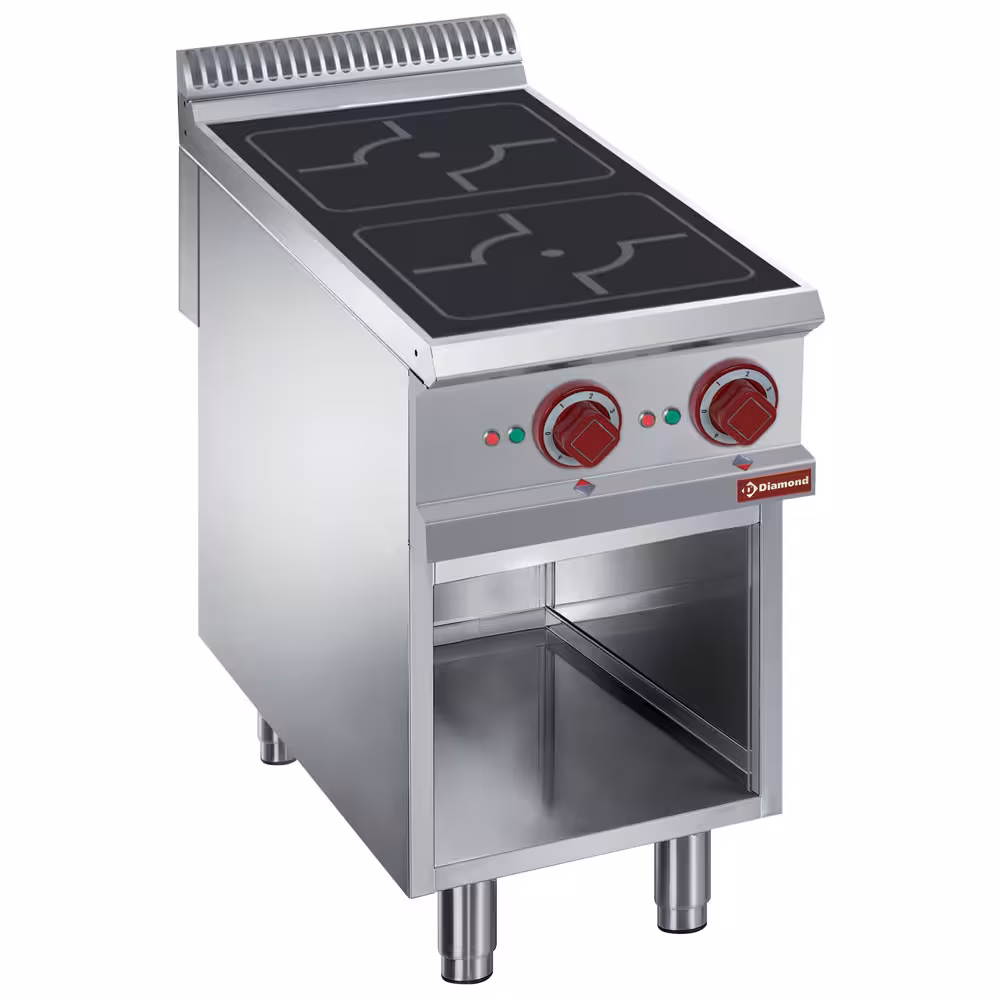 Fourneaux électriques 2 foyers à induction,  armoire ou... - cuisine professionnel de qualité