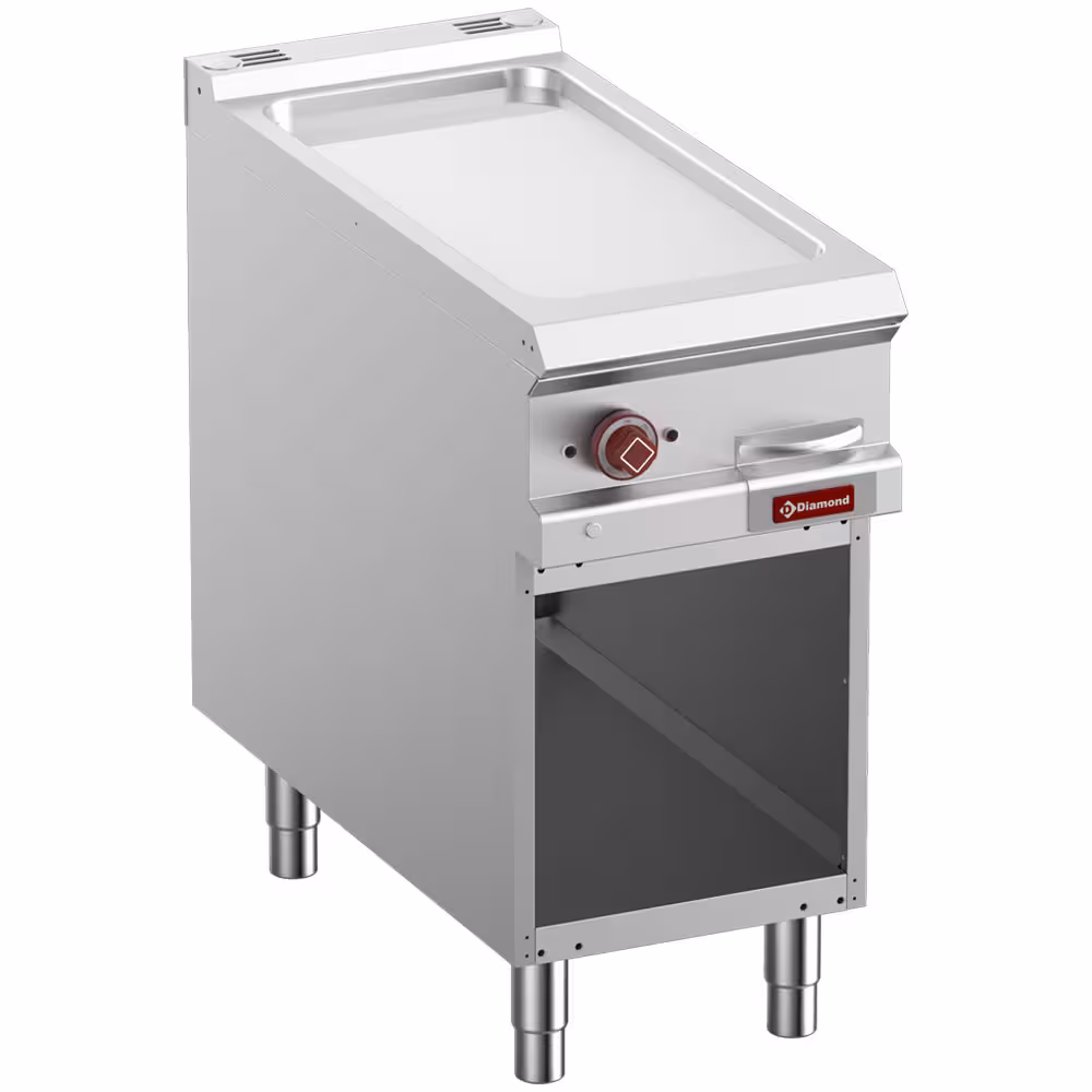 Plaque de cuisson lisse électrique, chromée module 1/2... - cuisine professionnel de qualité