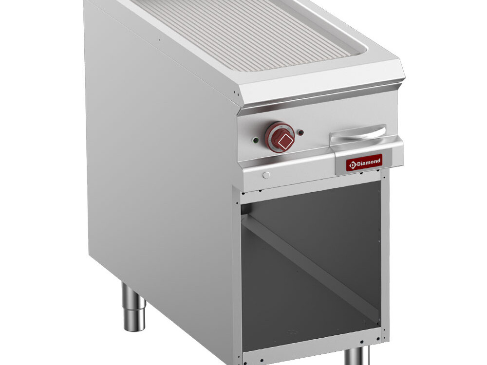 Plaque de cuisson rainurée électrique module 1/2,  armo... - cuisine professionnel de qualité