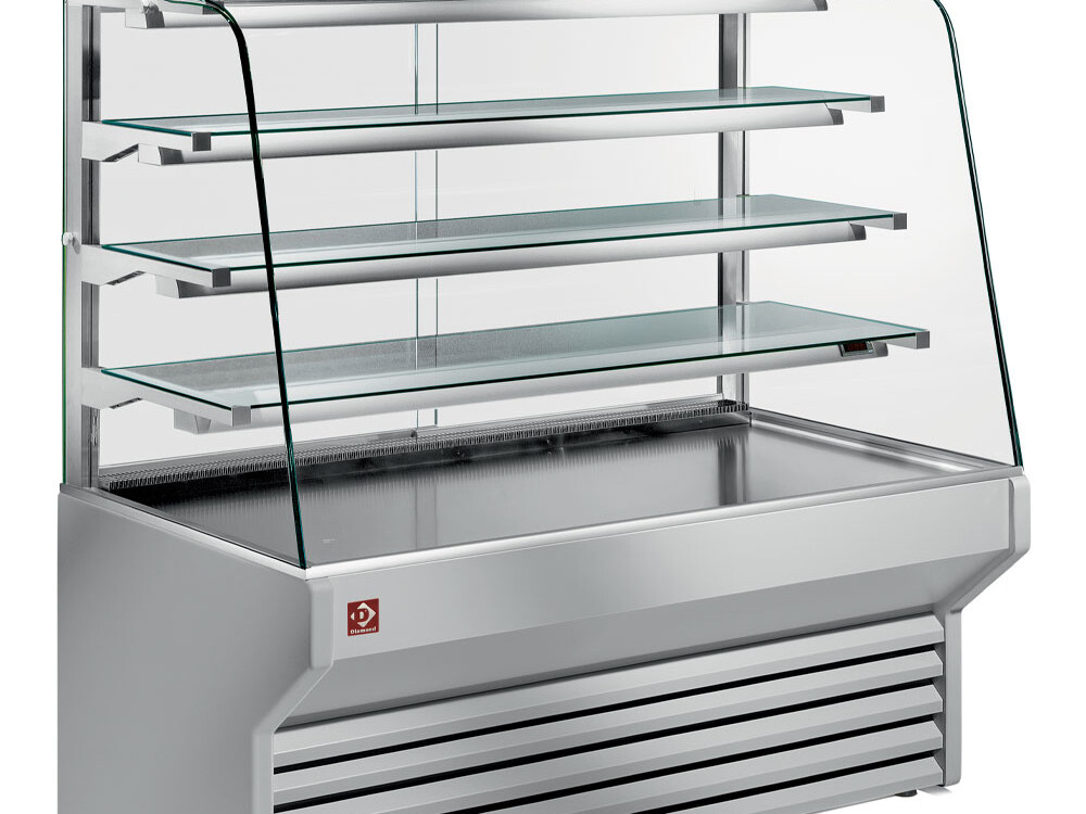 Comptoir-vitrine réfrigéré vitre bombée - professionnel professionnel de qualité