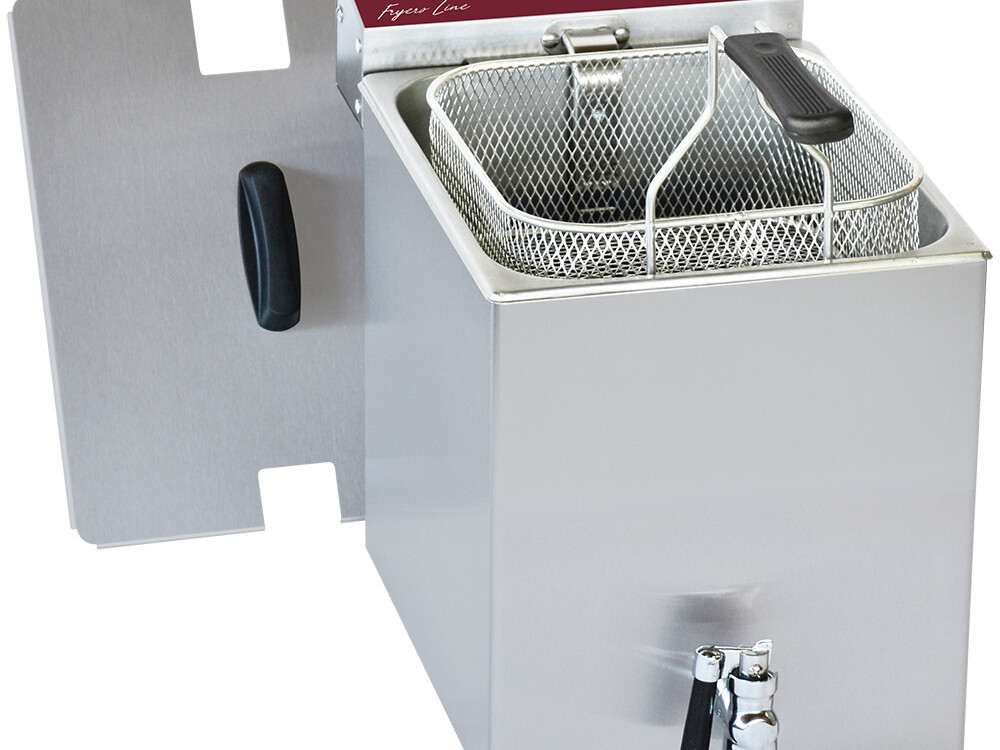 Friteuse électrique.de table 8 Lit.+ robinet de vidange - restauration professionnel de qualité