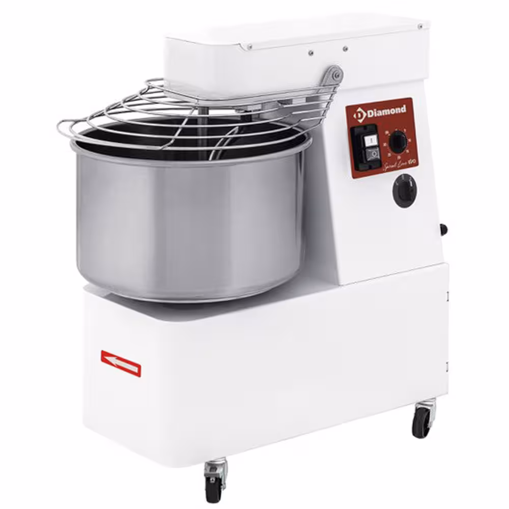 Pétrin à spirale 42 litres,  2 vitesses,  timer,  sur r... - équipement professionnel de qualité