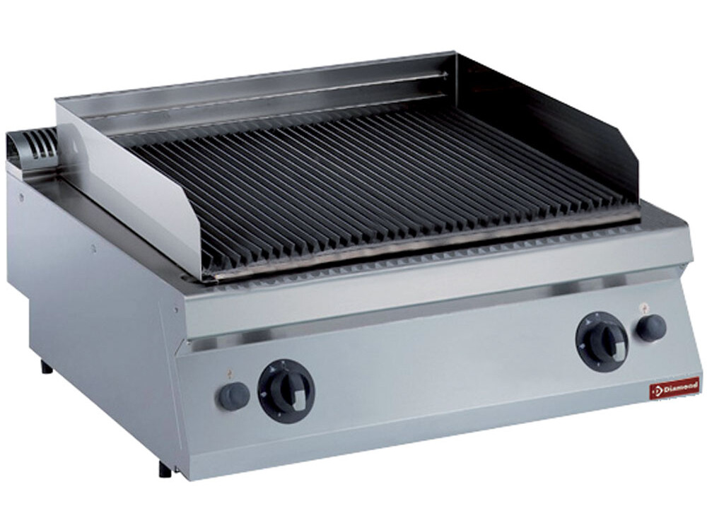 Grill pierre de lave gaz,  grille en fonte 1 mod. -- - restauration professionnel de qualité