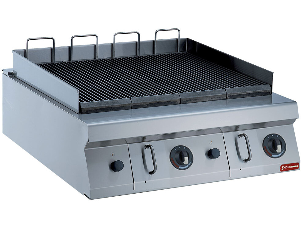 Grill gaz 800mm - - cuisine professionnel de qualité