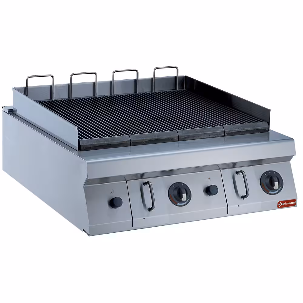 Grill gaz 800mm - - cuisine professionnel de qualité