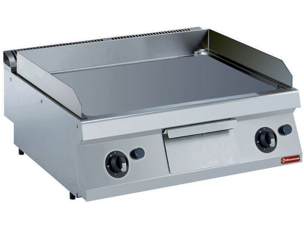 Plaque cuisson au gaz, lisse au chrome dur -- - équipement professionnel de qualité