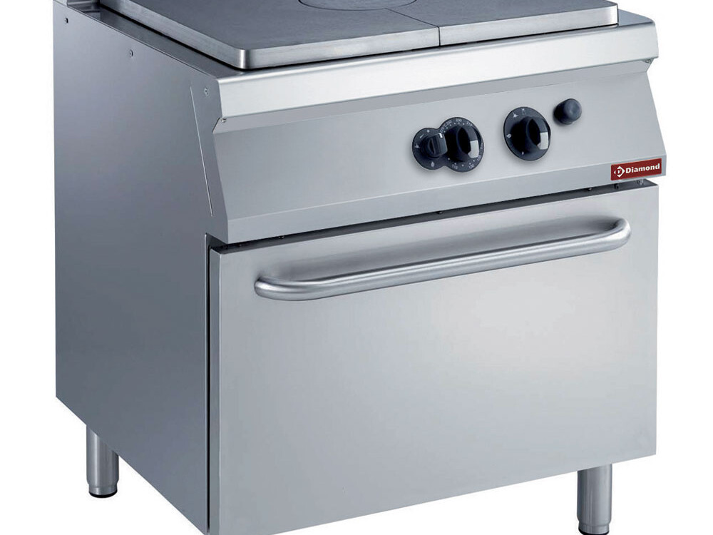 Fourneau taque coup de feu,  four gaz 2/1 - professionnel professionnel de qualité