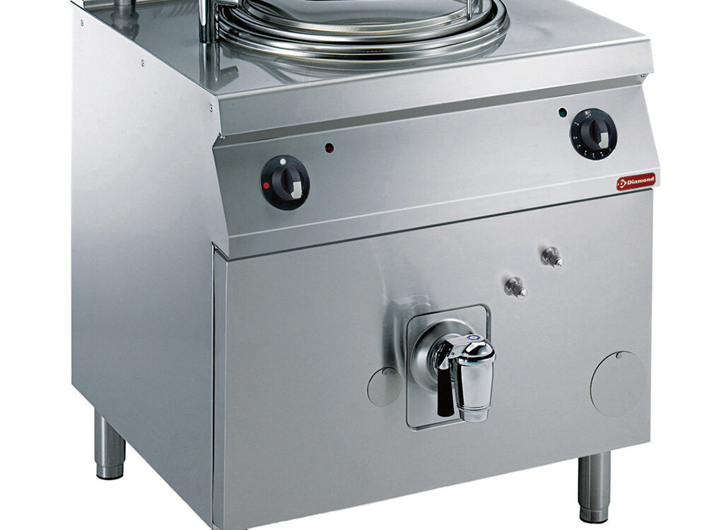 Marmite ronde gaz,  60 litres,  chauffage indirect,  sur ... - cuisine professionnel de qualité