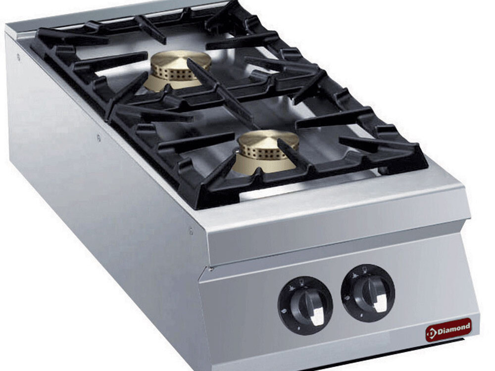 Cuisinière 2 feux vifs gaz -- 