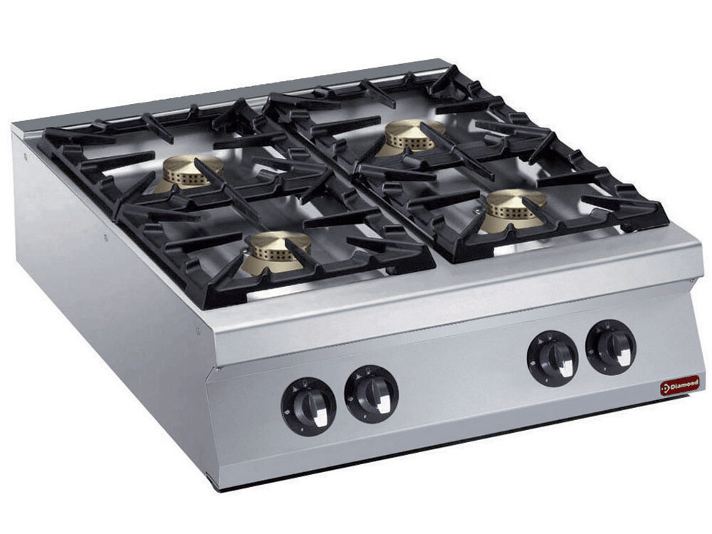 Cuisinière 4 feux vifs gaz -- 