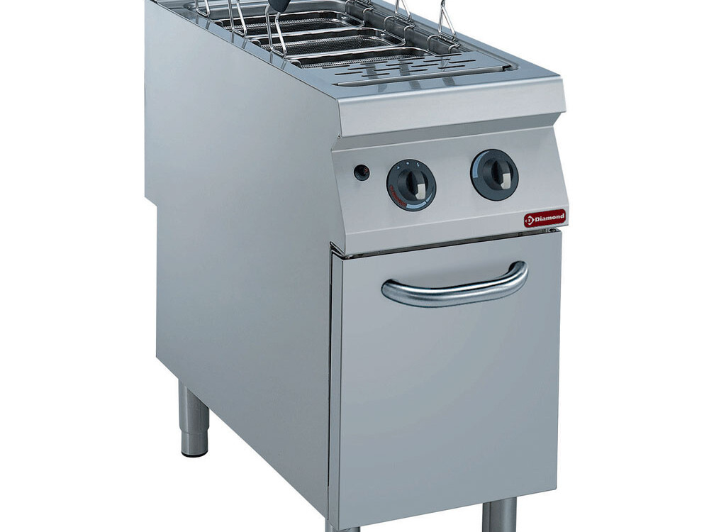 Cuiseur à pâtes gaz, 1 cuve 1/1, sur meuble (sans pan... - professionnel professionnel de qualité