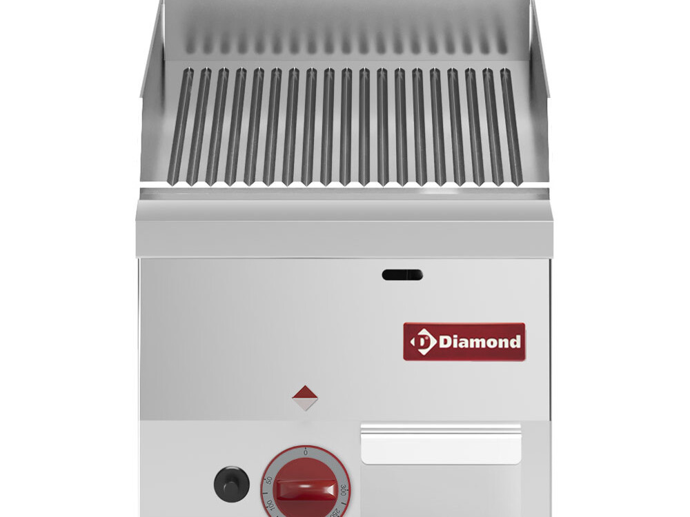 Plaque de cuisson gaz,  surface nervurée -Top- - équipement professionnel de qualité