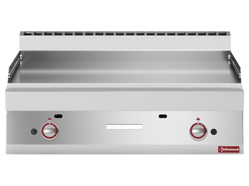 Plaque de cuisson gaz -,  surface lisse - équipement professionnel de qualité