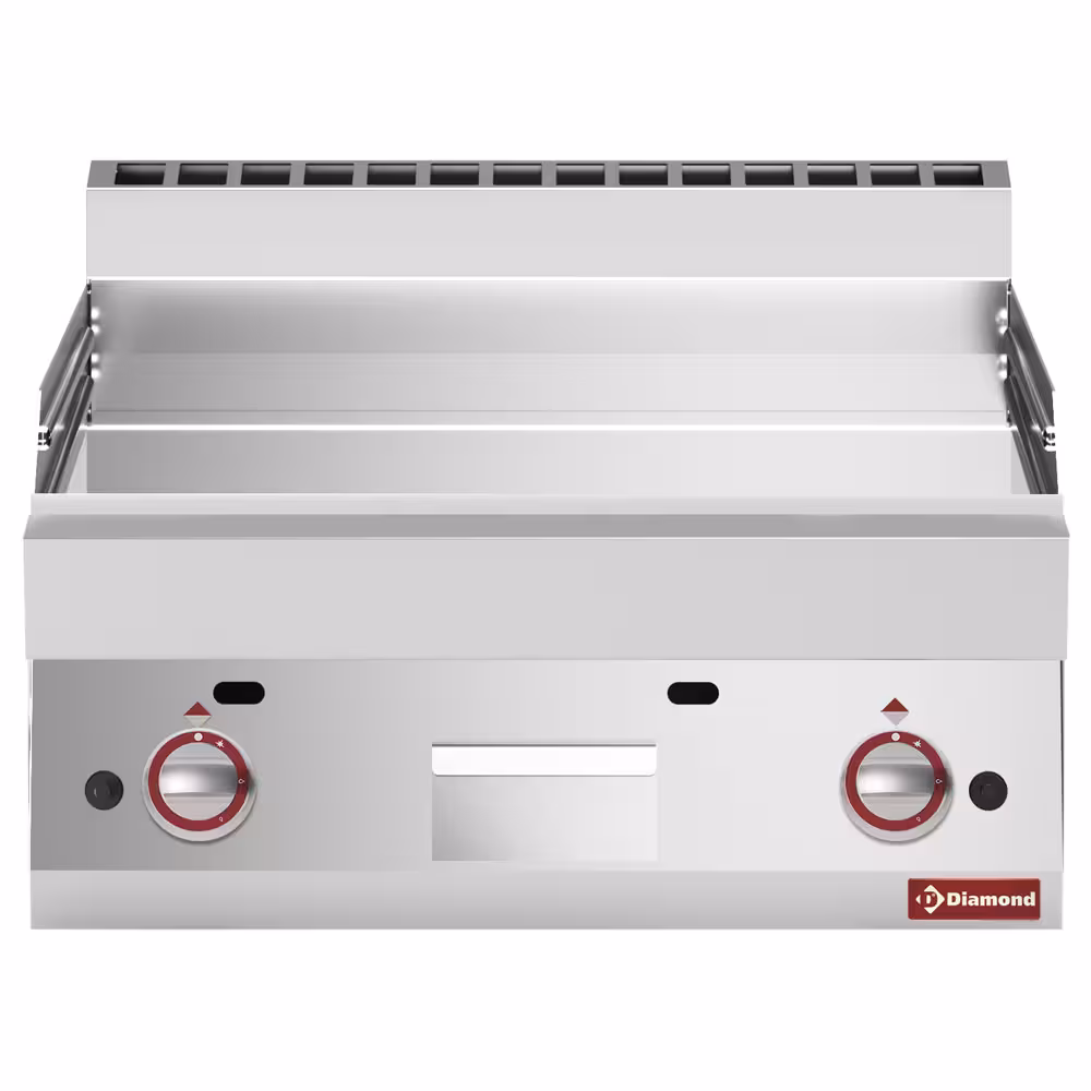 Plaque de cuisson gaz lisse -Top- chrome dur 