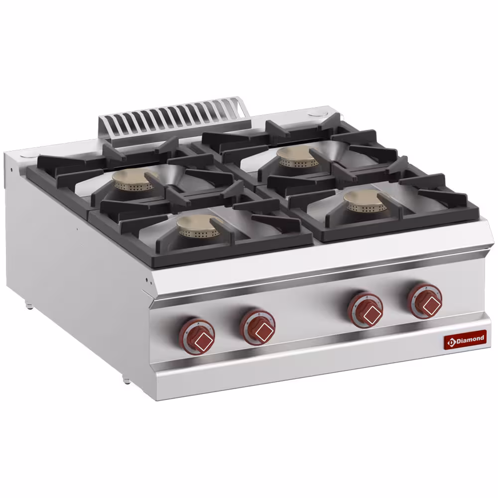 Cuisinière gaz 4 feux vifs -Top- - cuisine professionnel de qualité