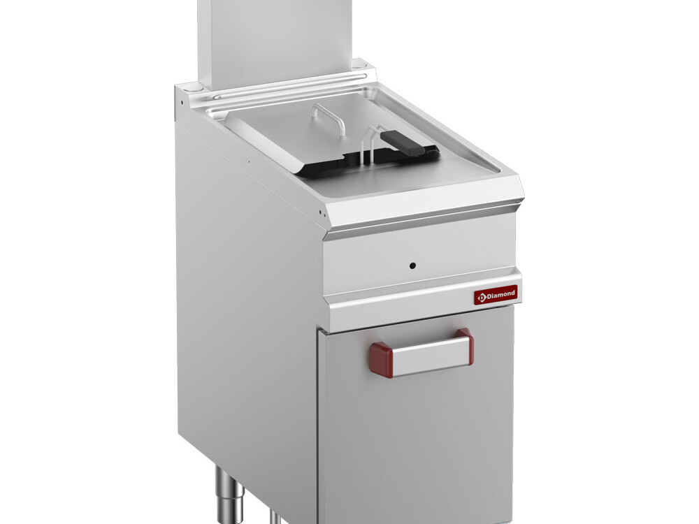 Friteuse gaz 1 cuve 14 litres sur armoire - restauration professionnel de qualité